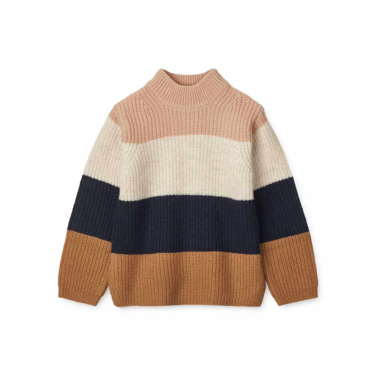 Jumper Stehkragen-Strickpullover aus 100% Bio-Wolle Modell: Cali