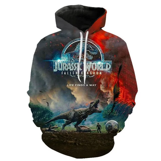 Jurassic Park 3D Print Hoodies