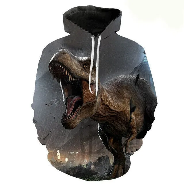 Jurassic Park 3D Print Hoodies