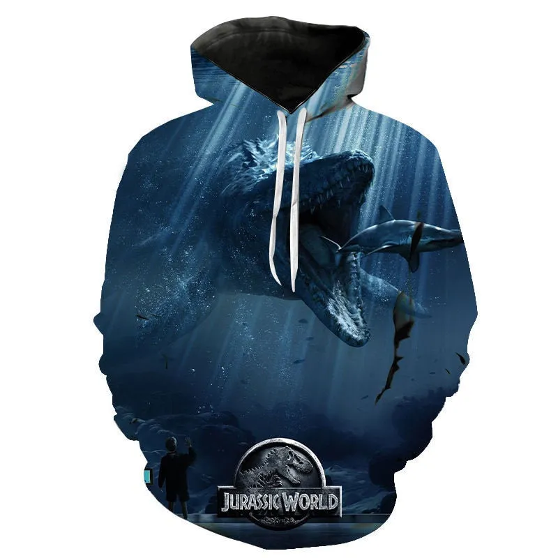 Jurassic Park 3D Print Hoodies