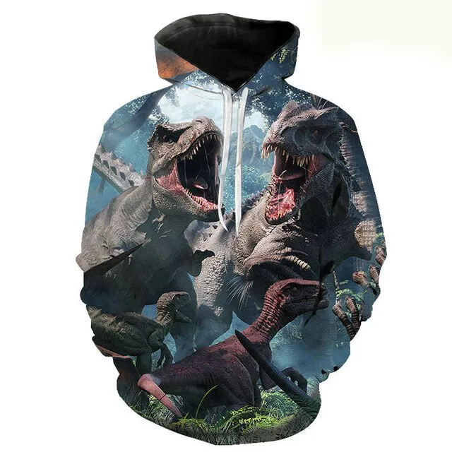 Jurassic Park 3D Print Hoodies