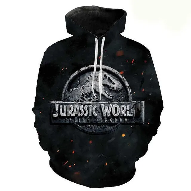 Jurassic Park 3D Print Hoodies