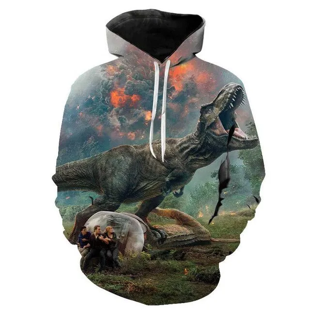 Jurassic Park 3D Print Hoodies