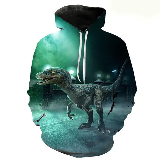 Jurassic Park 3D Print Hoodies