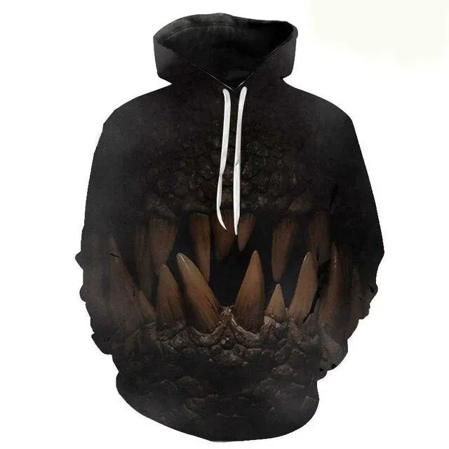 Jurassic Park 3D Print Hoodies