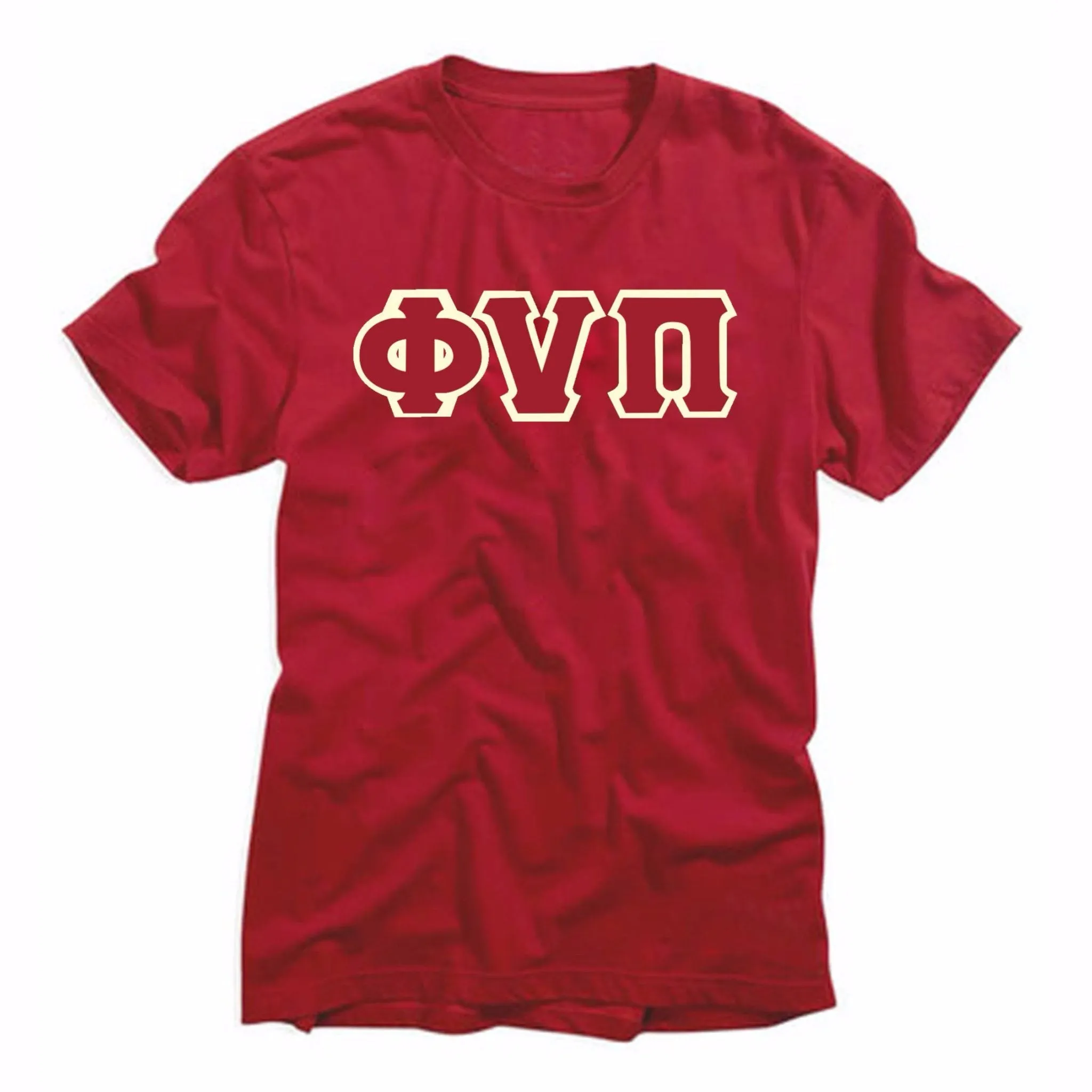 Kappa Alpha Psi Old Skool Phi Nu Pi 3-Letter Tee (Krimson or Maroon)
