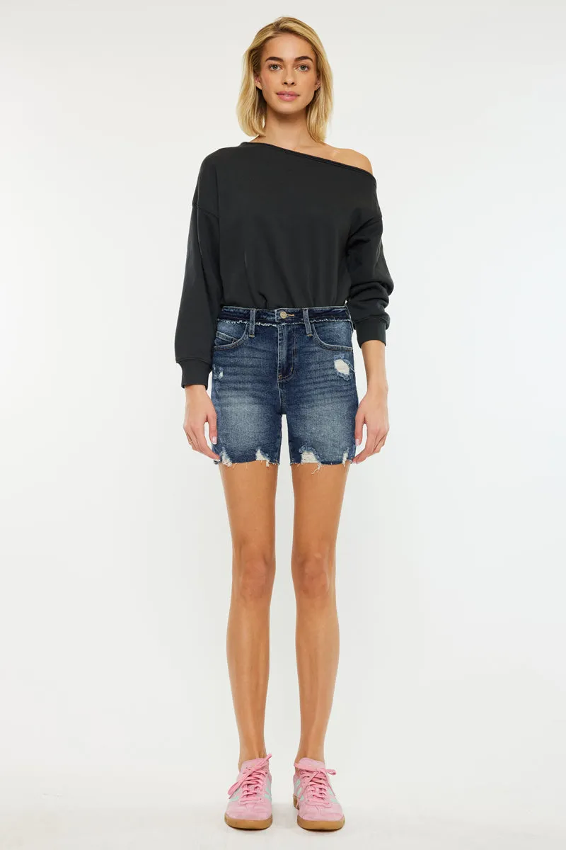 Kari High Rise Mid Shorts
