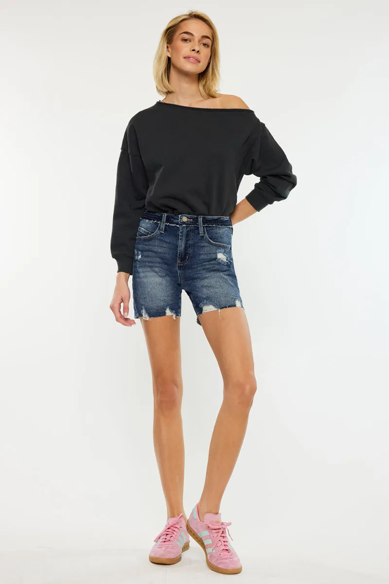 Kari High Rise Mid Shorts