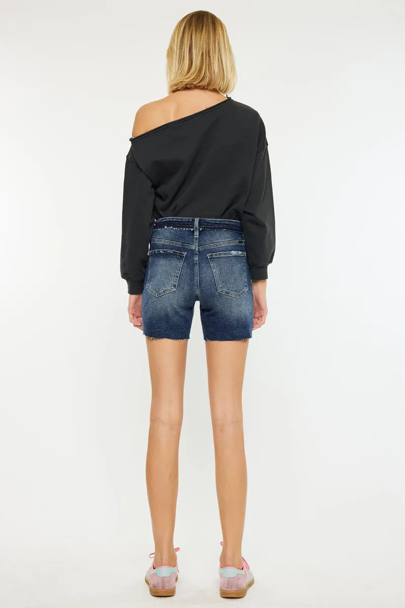 Kari High Rise Mid Shorts