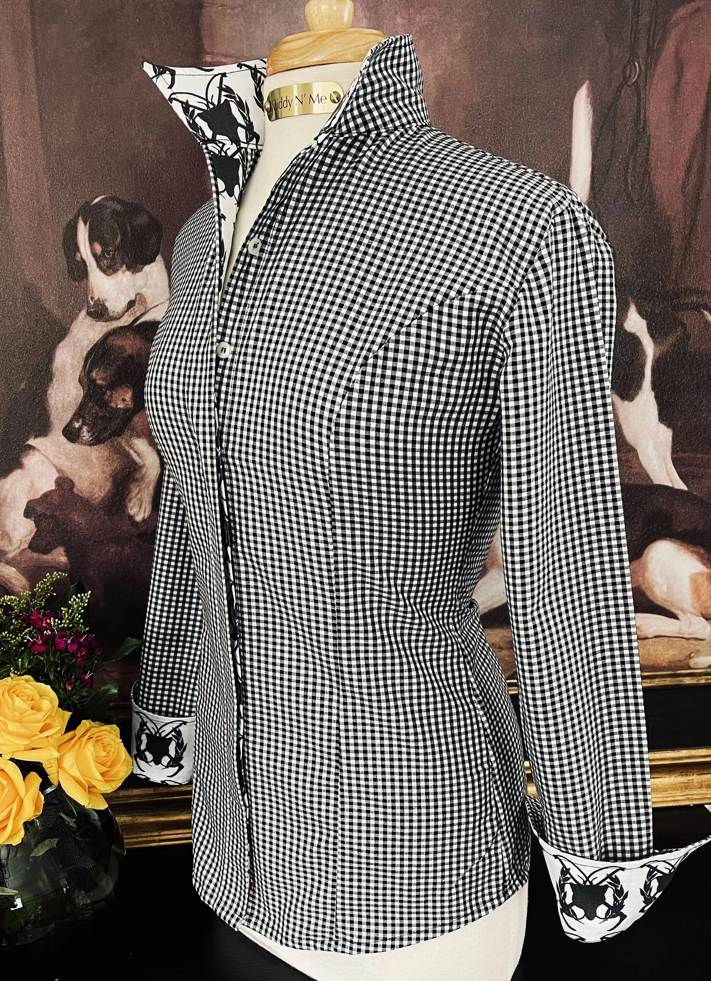 KESWICK ON BLACK GINGHAM
