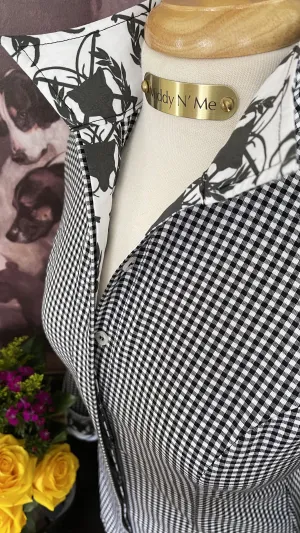 KESWICK ON BLACK GINGHAM