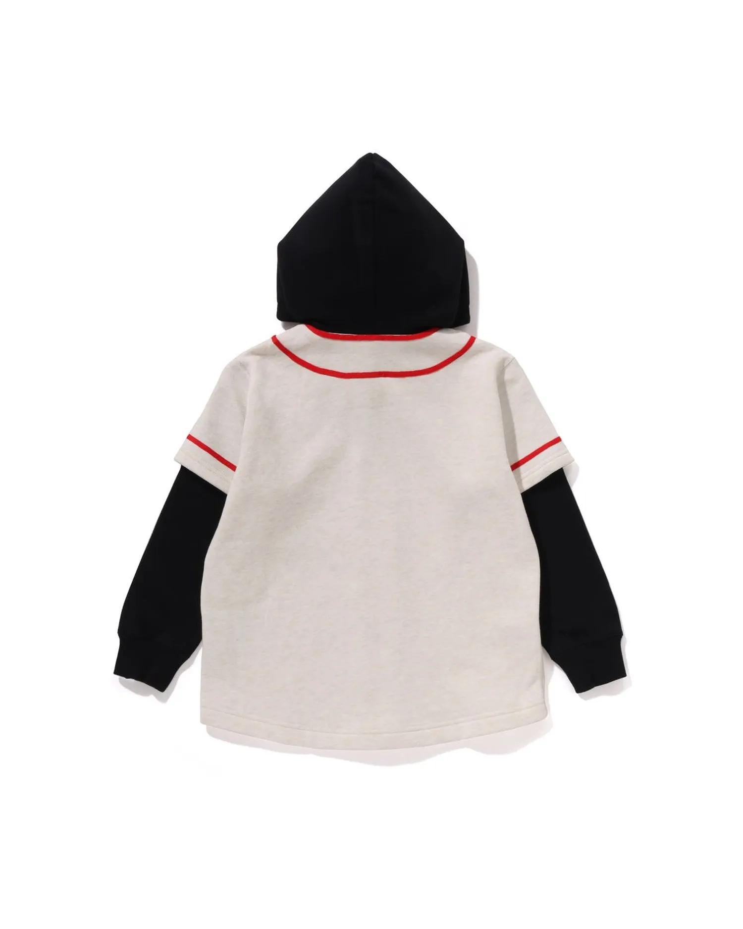 Kids BAPE Logo Layered Baseball Sweatshirt