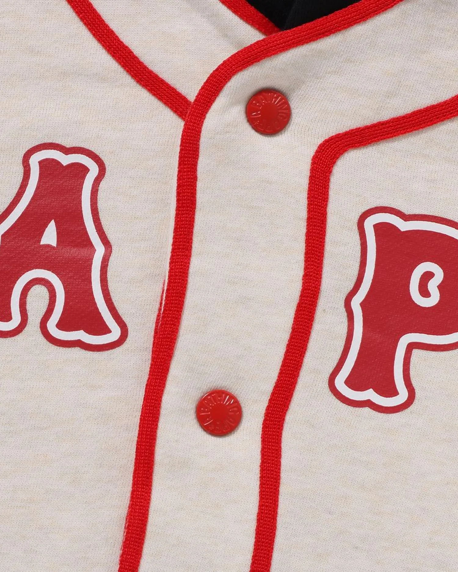 Kids BAPE Logo Layered Baseball Sweatshirt