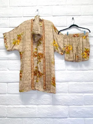 Kimono   Shorts Set - S - Tropicana