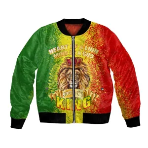 King's African Spirit Bomber Jacket Heart of A Lion DT02