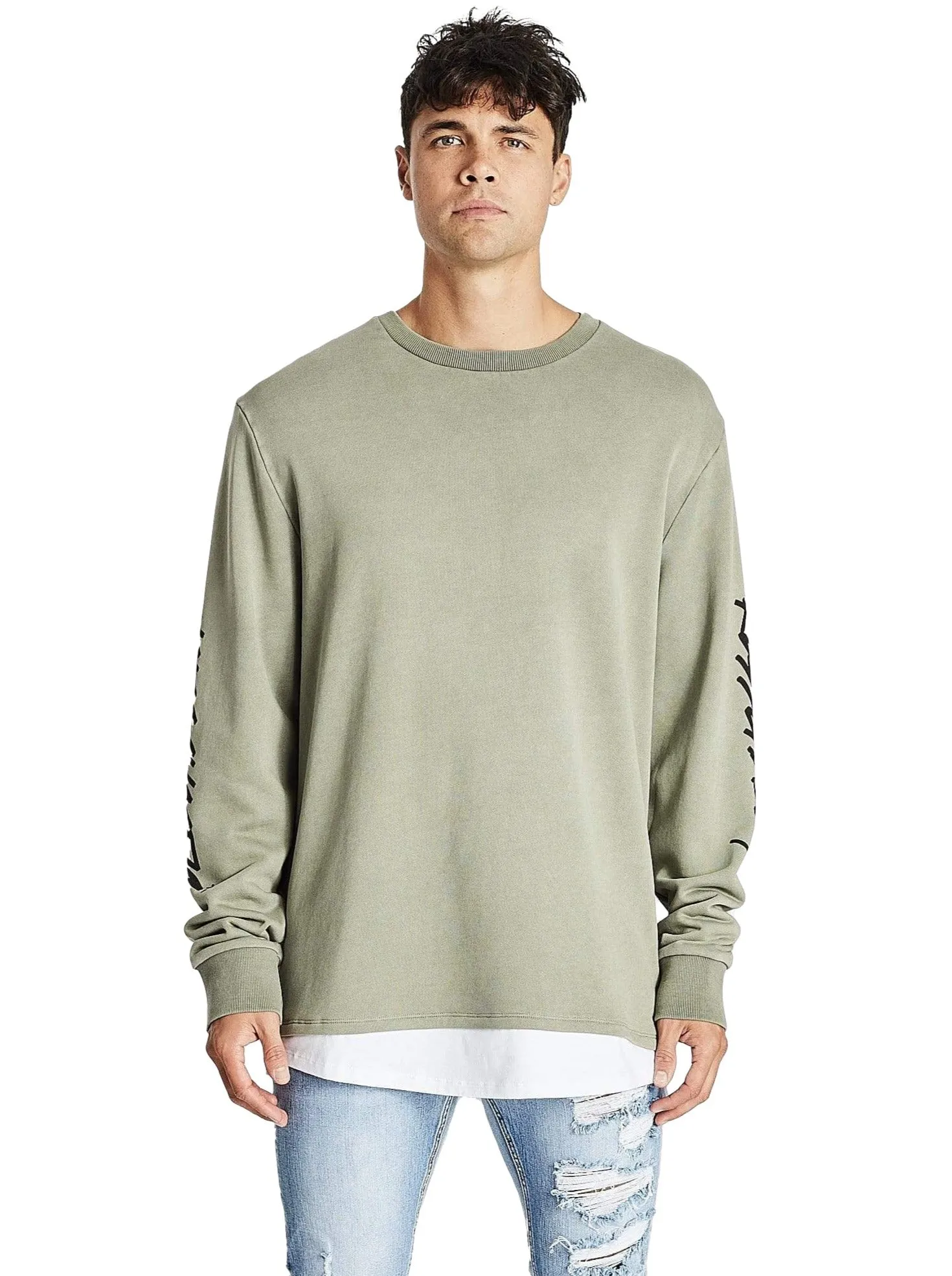Kiss Chacey - Rumble Layered Sweater - Pigment Khaki