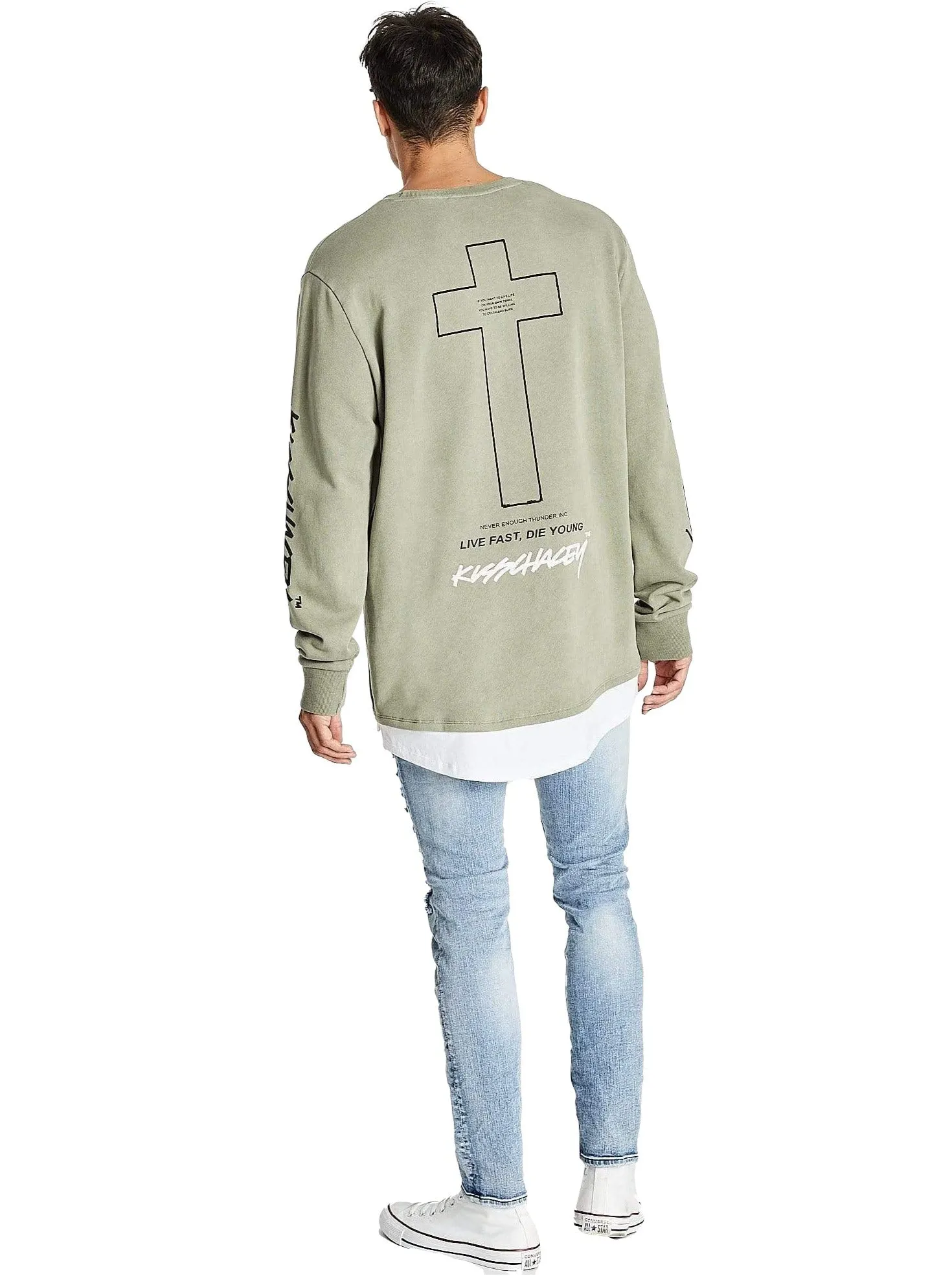 Kiss Chacey - Rumble Layered Sweater - Pigment Khaki
