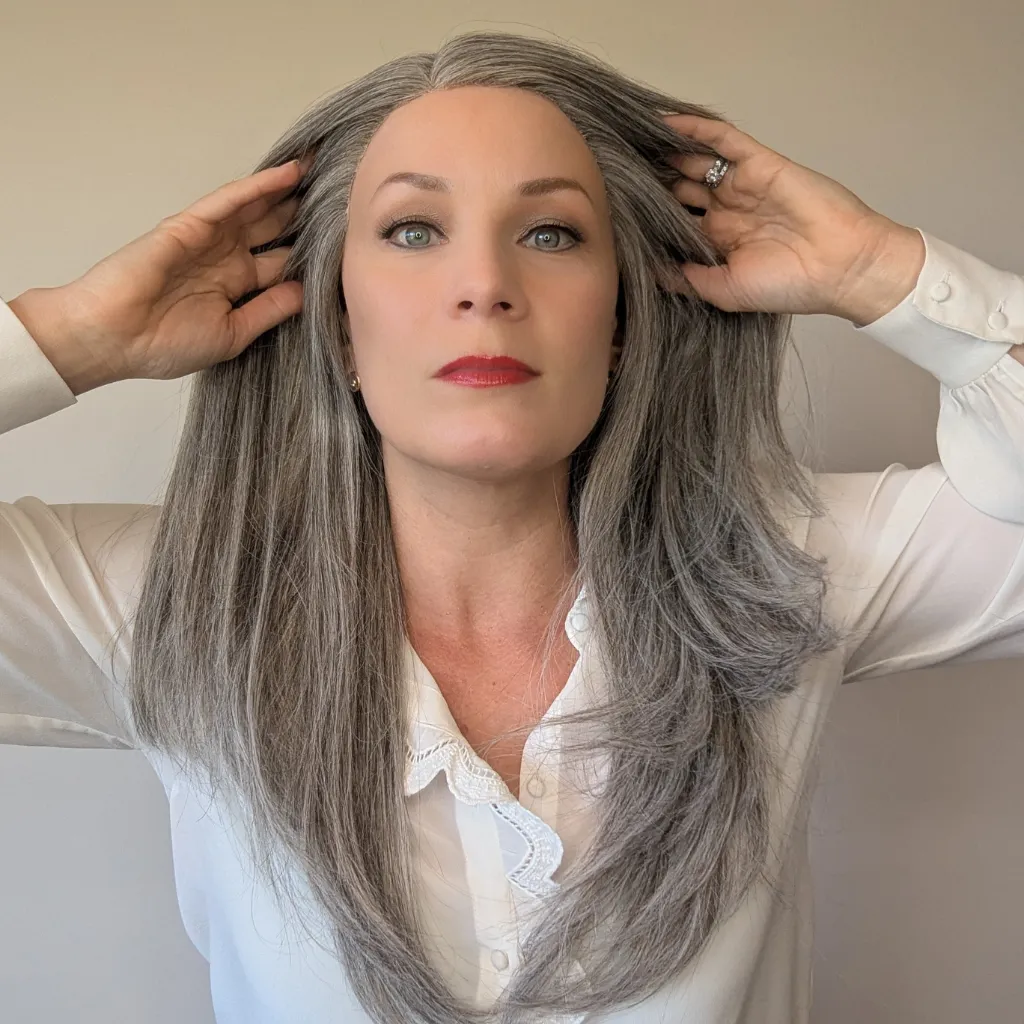 Lace Front Human Hair Wig | 14"/20" Light Grey