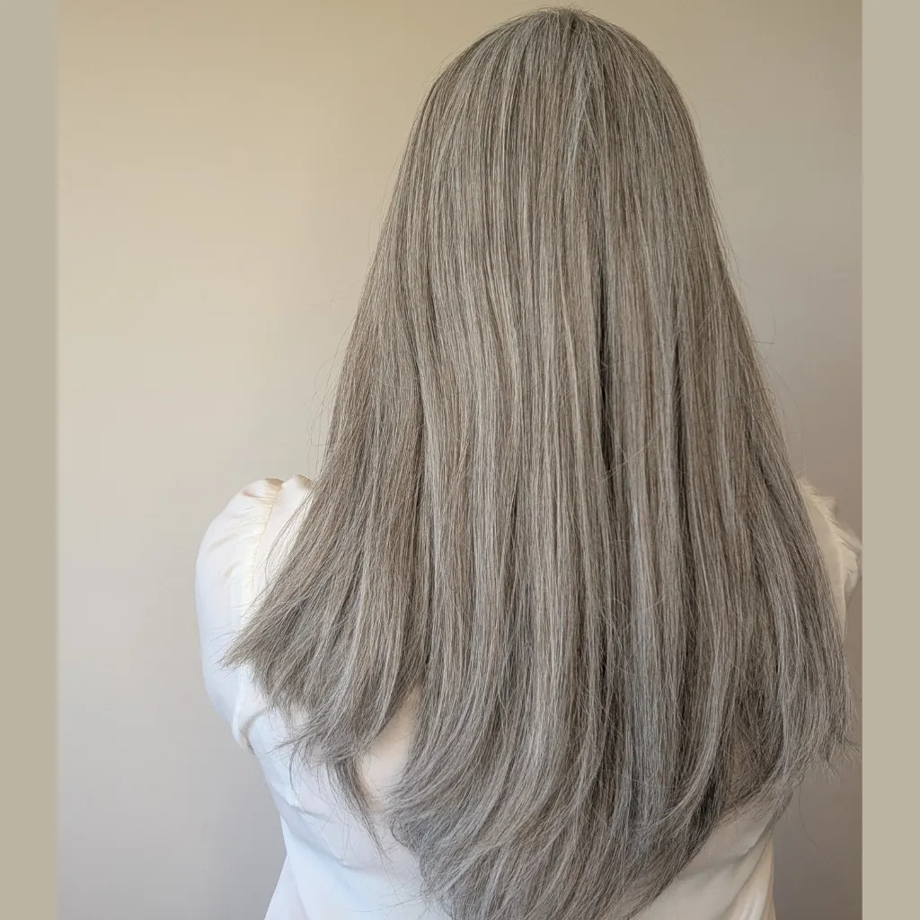 Lace Front Human Hair Wig | 14"/20" Light Grey