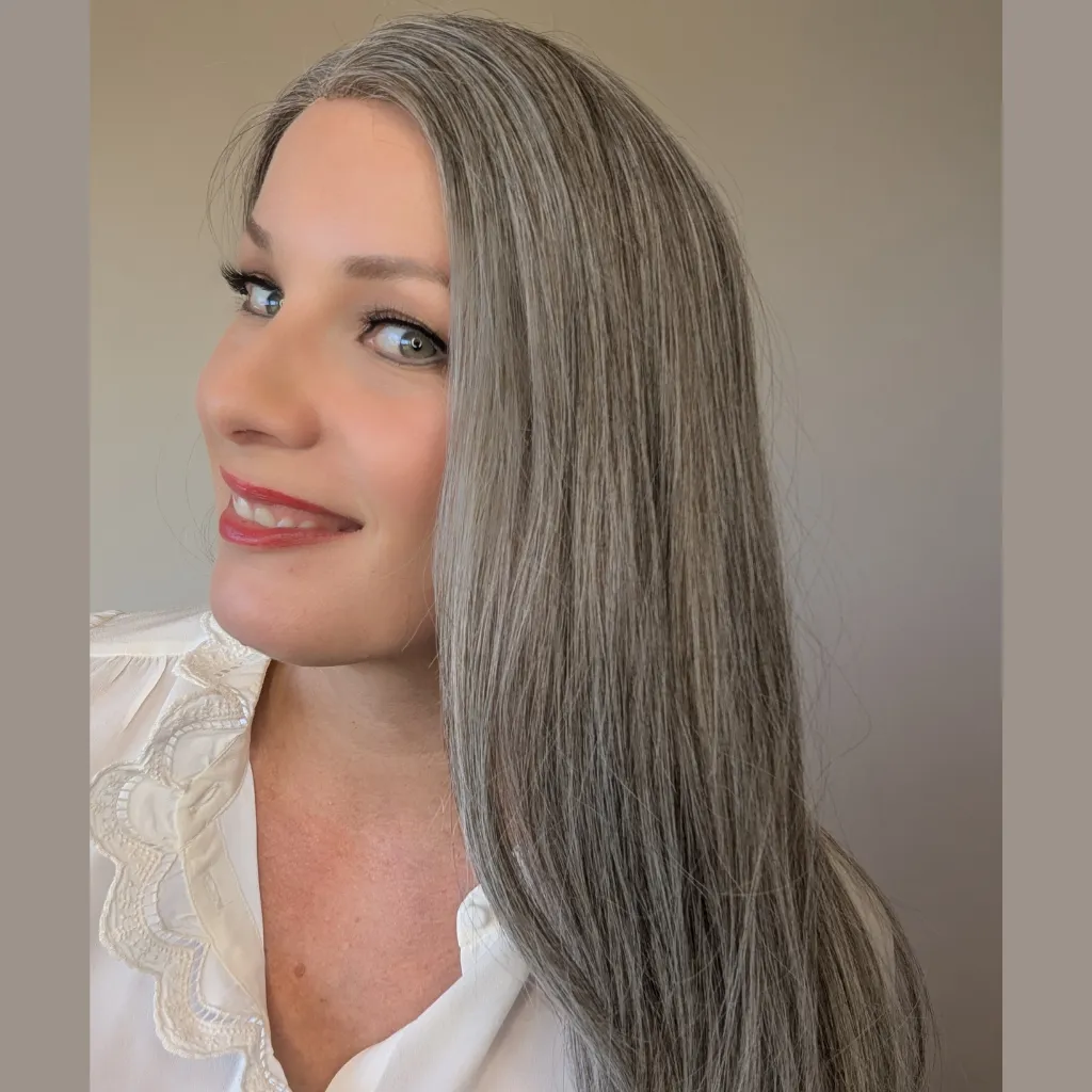 Lace Front Human Hair Wig | 14"/20" Light Grey