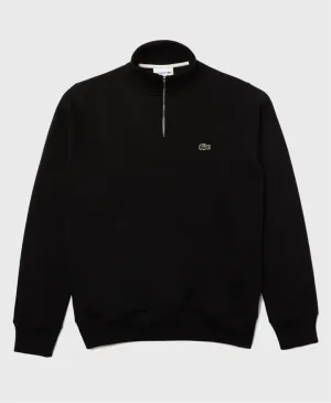 Lacoste SH1927 Stand Up Collar Half Zip Sweatshirt Black