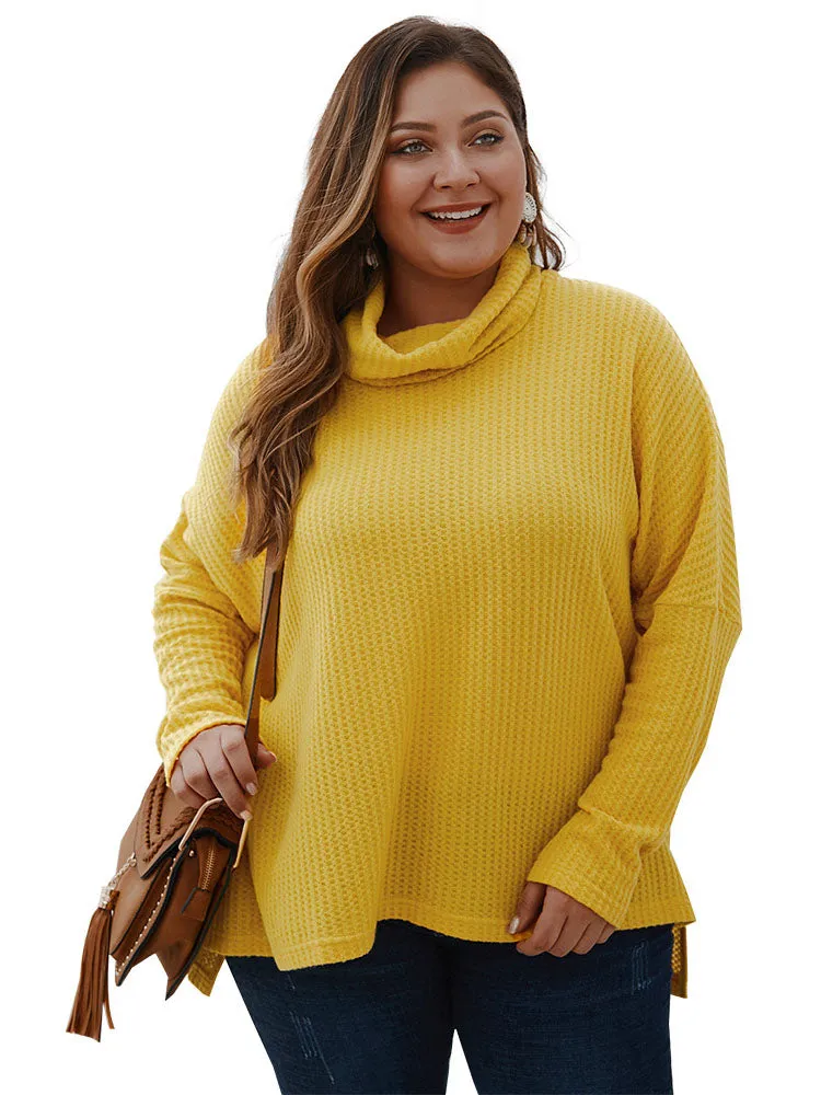 Large Size Women's Sweater Autumn and Winter Long-sleeved Shirt