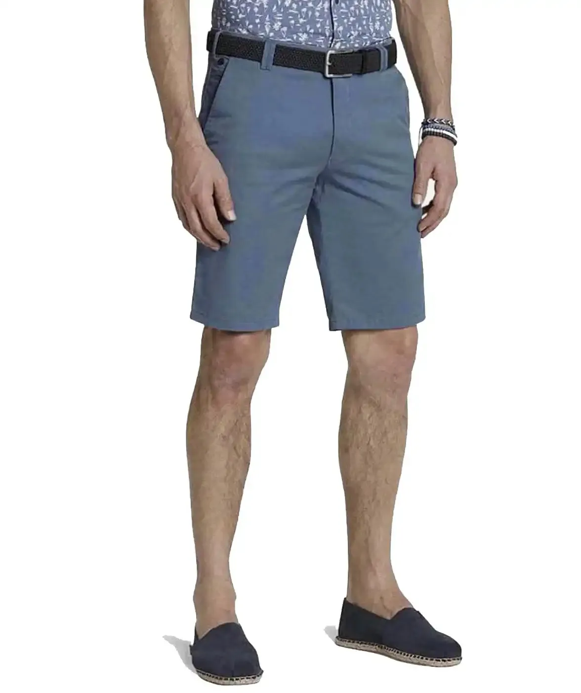 LCDN Men's Chino Shorts Stretch Fit Blue