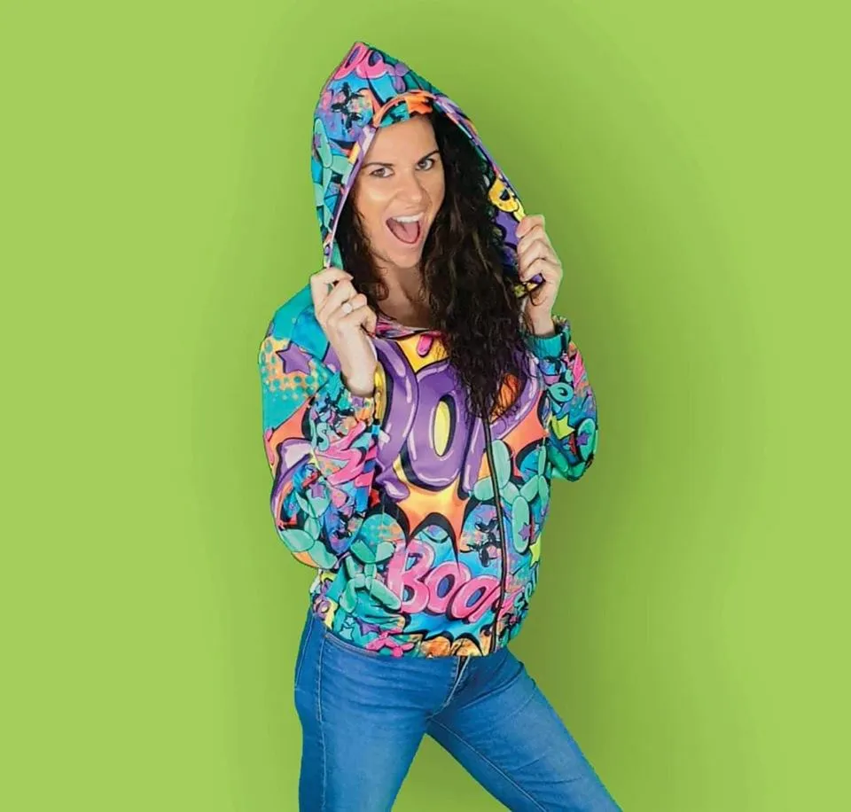 Leaky Squeaky BOOM! on White - Classic Women's Zip Hoodie (XS-2XL)