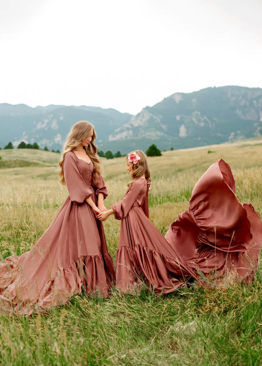 Leana Impact Dress in Cedarwood