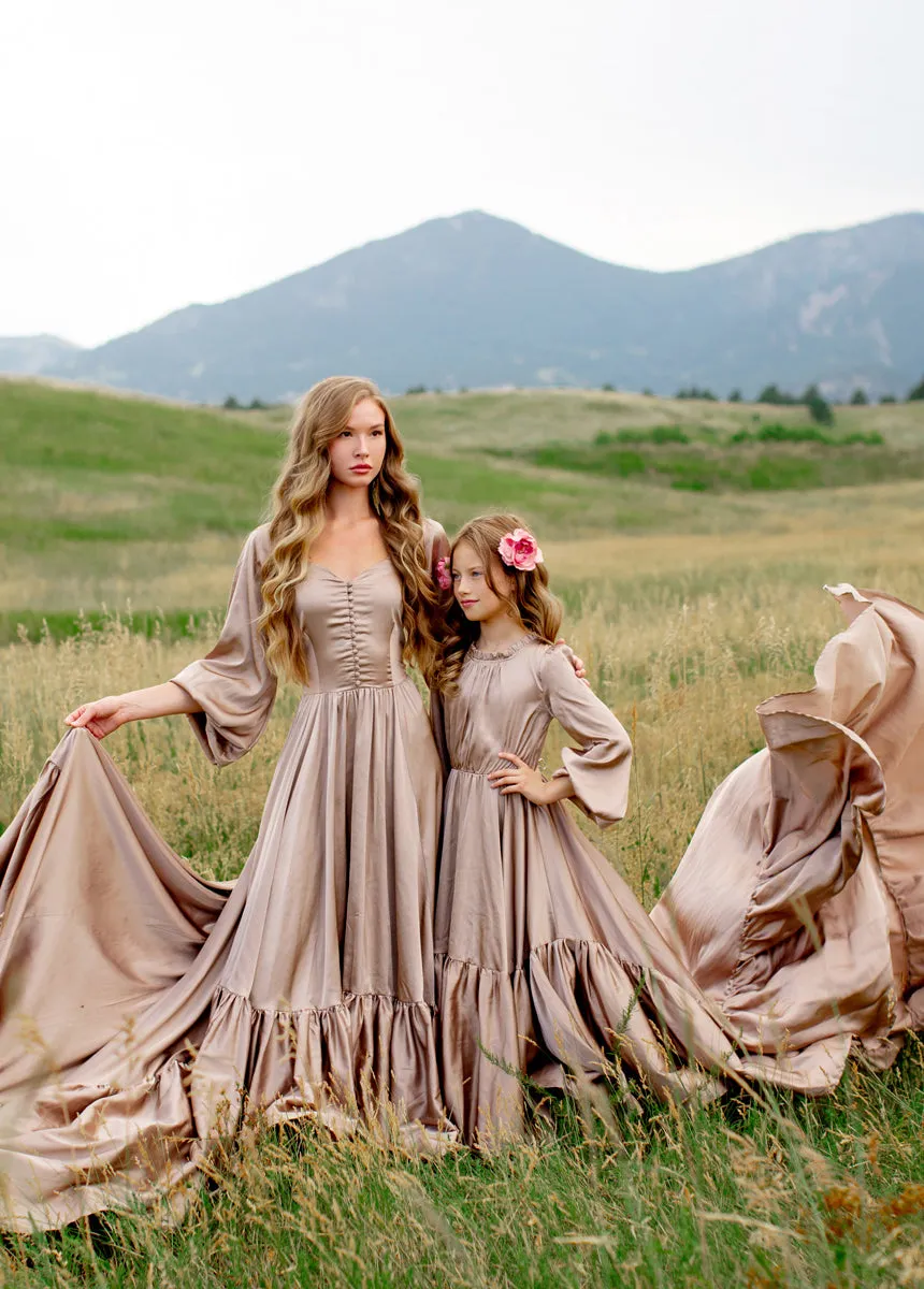 Leana Impact Dress in Stone