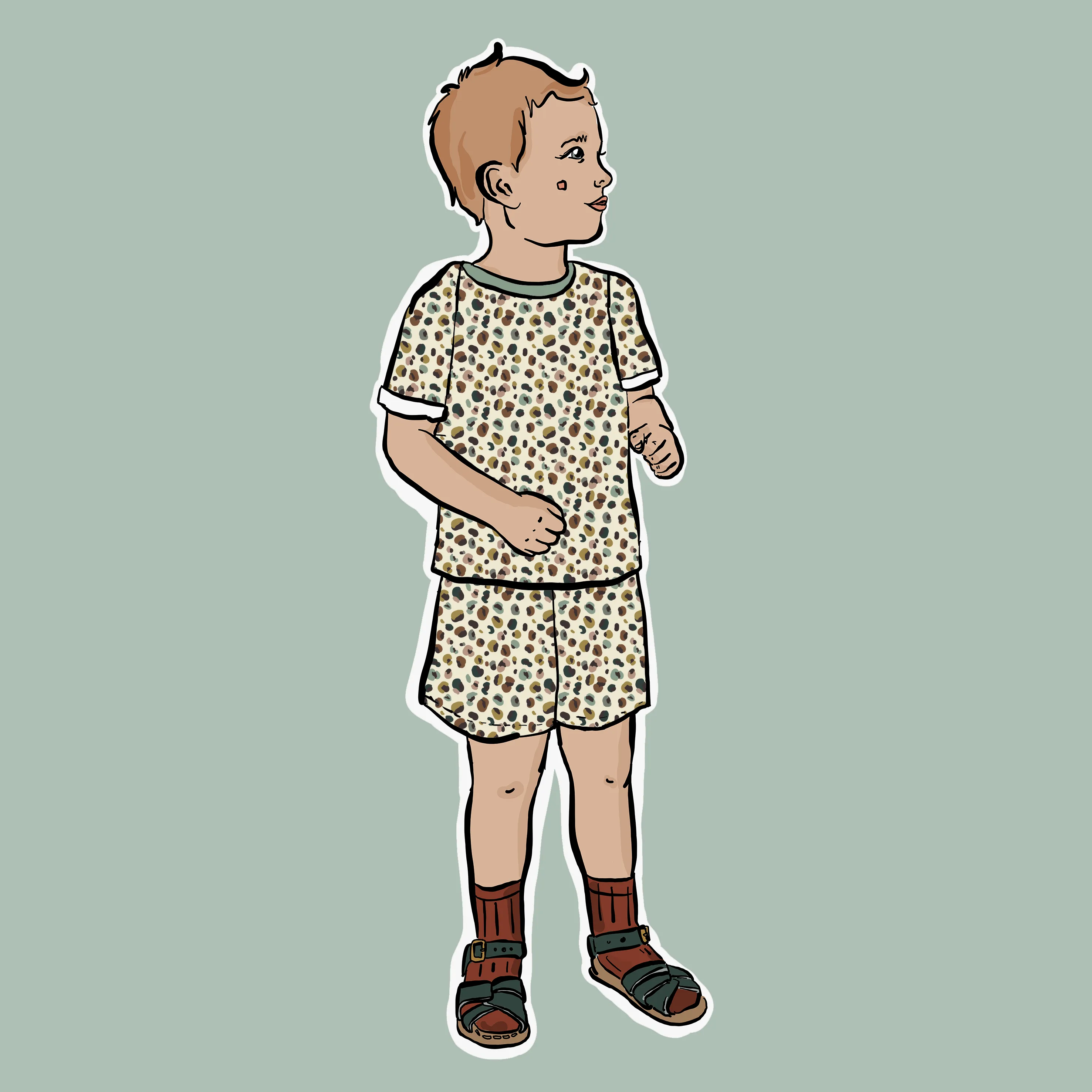 Leopard Short BeeJamas