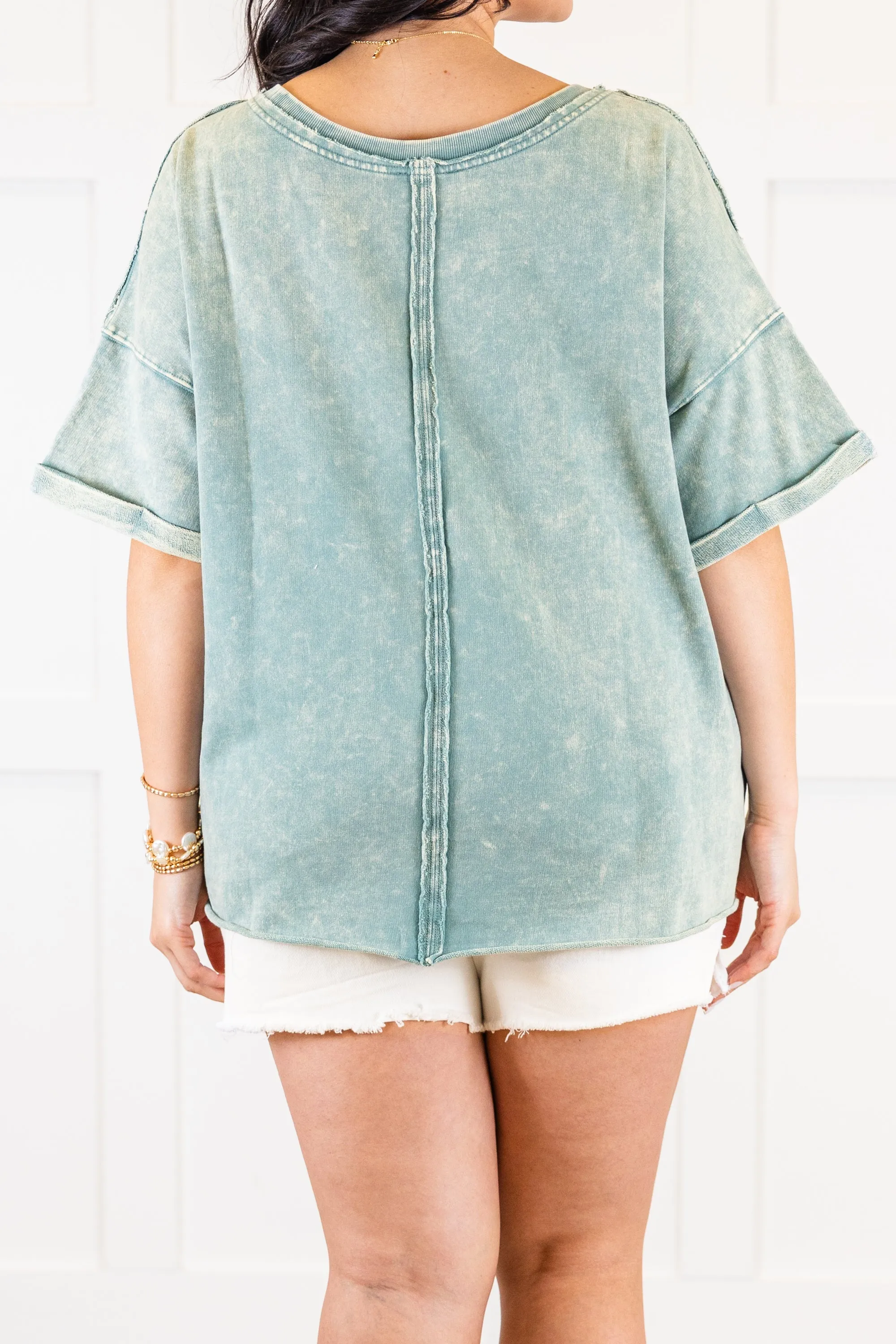 Let's Have Fun Top, Ash Blue