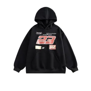 Letter Print Hooded Sweatshirt
