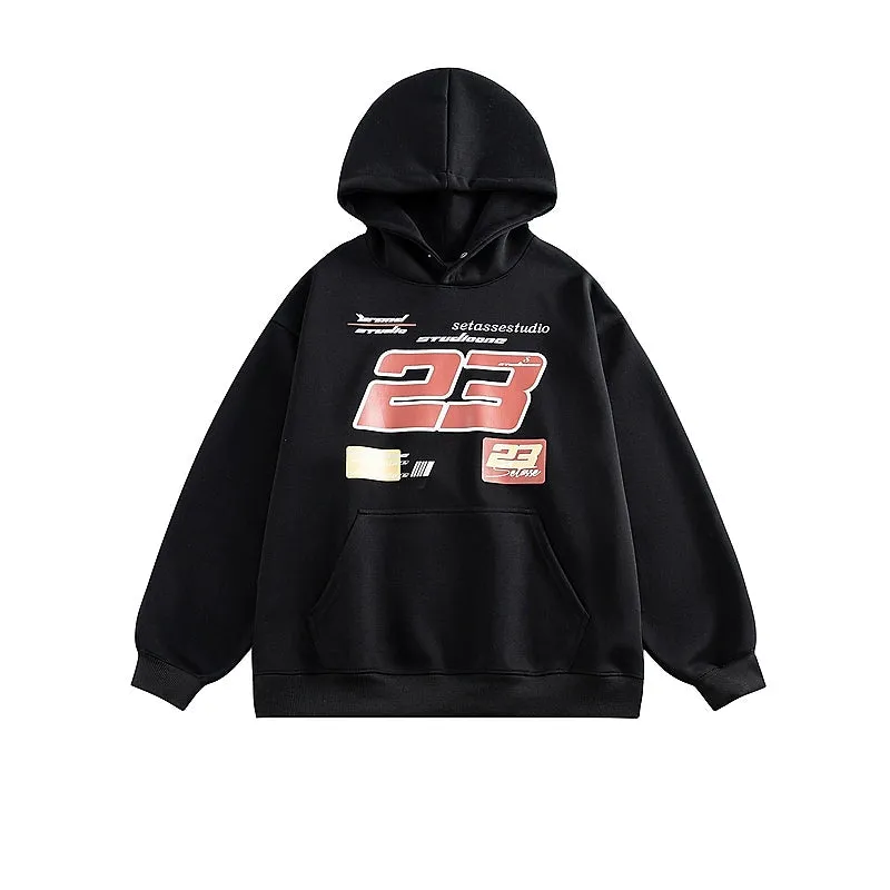 Letter Print Hooded Sweatshirt