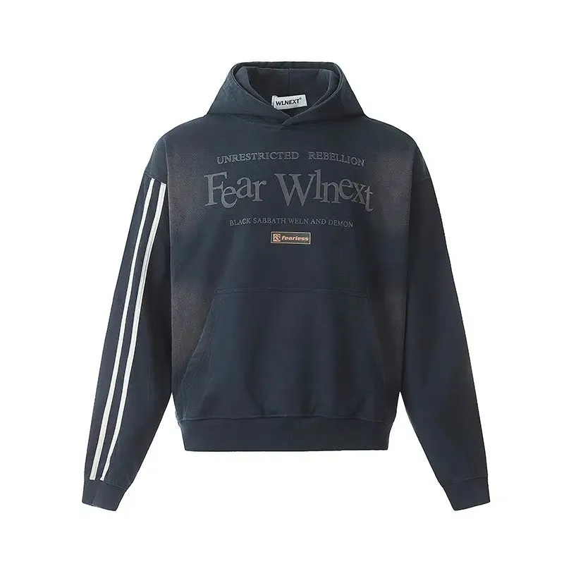 Letter Print Hooded Sweatshirt