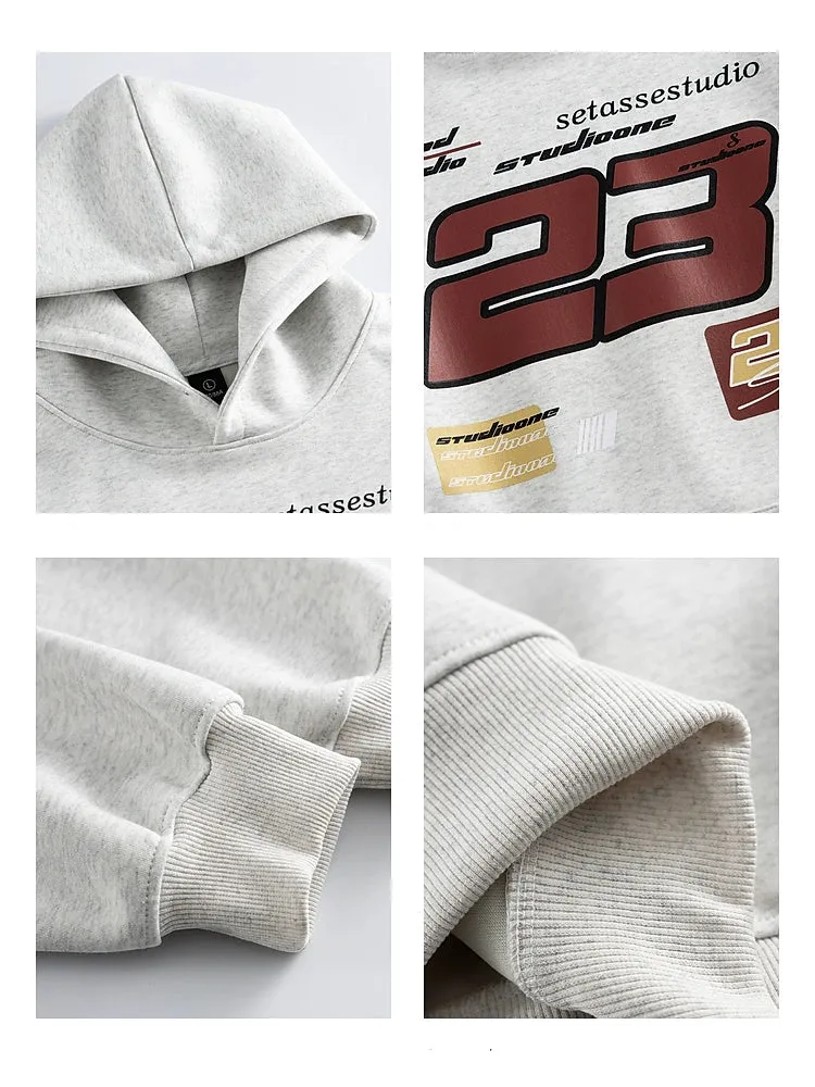 Letter Print Hooded Sweatshirt