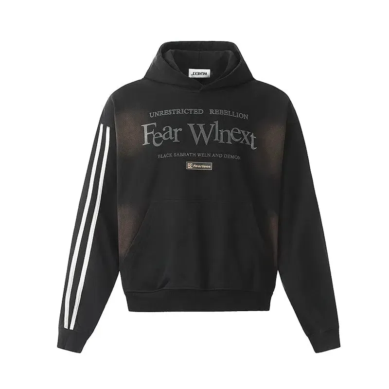 Letter Print Hooded Sweatshirt