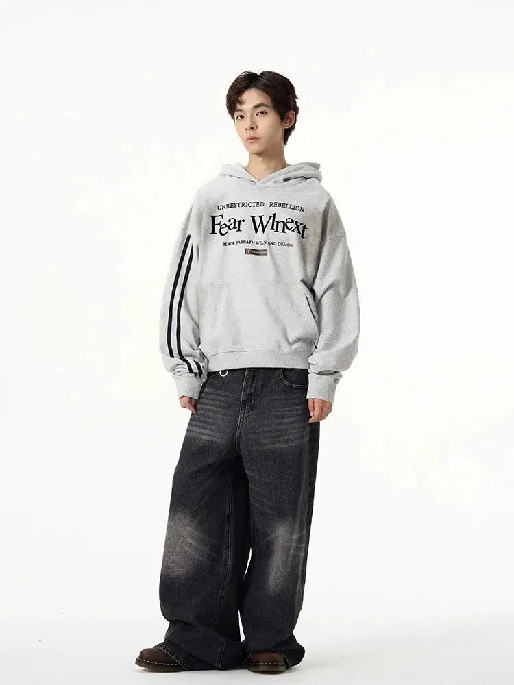 Letter Print Hooded Sweatshirt