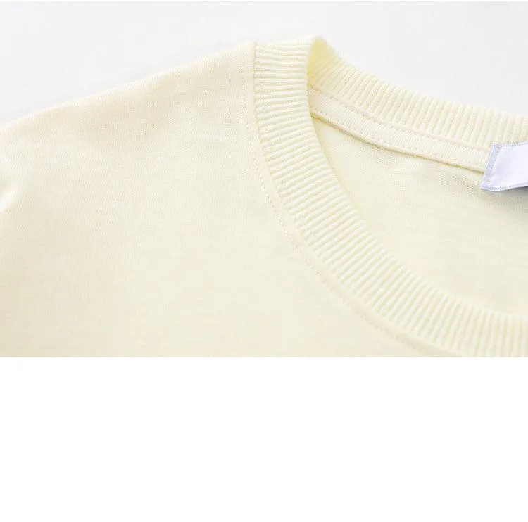 Letters Star Embroidery T-shirt