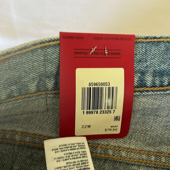 Levi's 501 PLUS 150th Anniversary Jean Shorts Fresh as a Daisy NWT