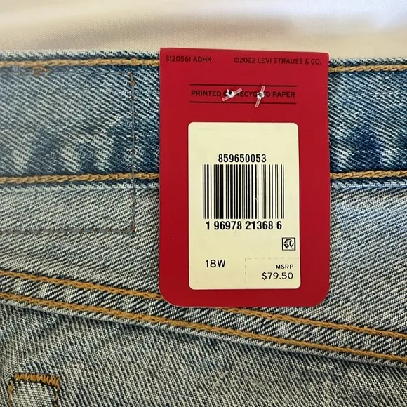 Levi's 501 PLUS 150th Anniversary Jean Shorts Fresh as a Daisy NWT
