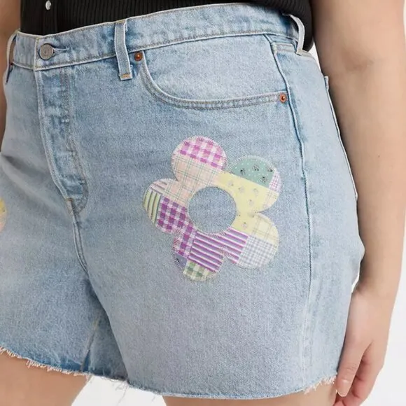 Levi's 501 PLUS 150th Anniversary Jean Shorts Fresh as a Daisy NWT