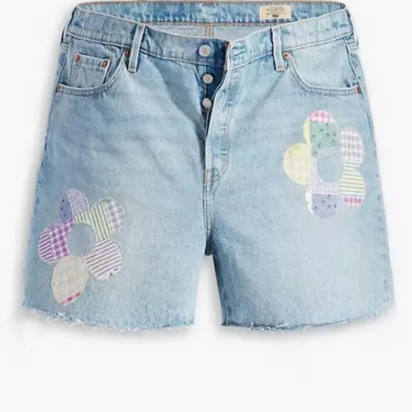 Levi's 501 PLUS 150th Anniversary Jean Shorts Fresh as a Daisy NWT