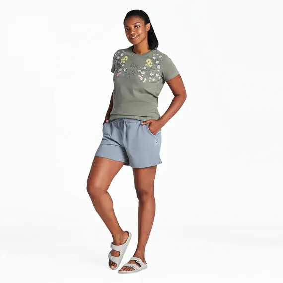 Life is Good Women's Solid Crusher Flex Shorts