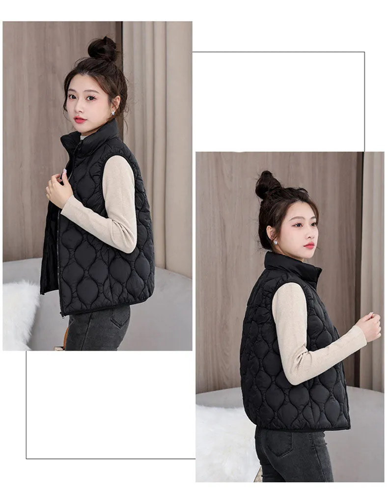 Lightweight and Fashionable Quilted Puffer Vest for Casual Wear