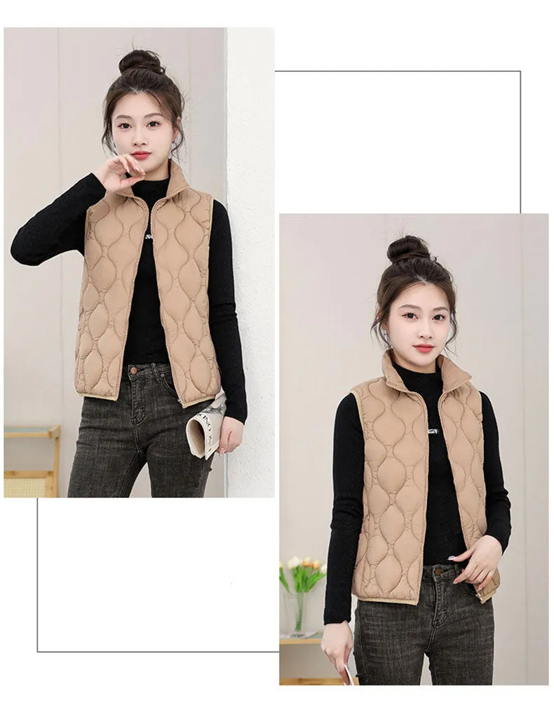 Lightweight and Fashionable Quilted Puffer Vest for Casual Wear