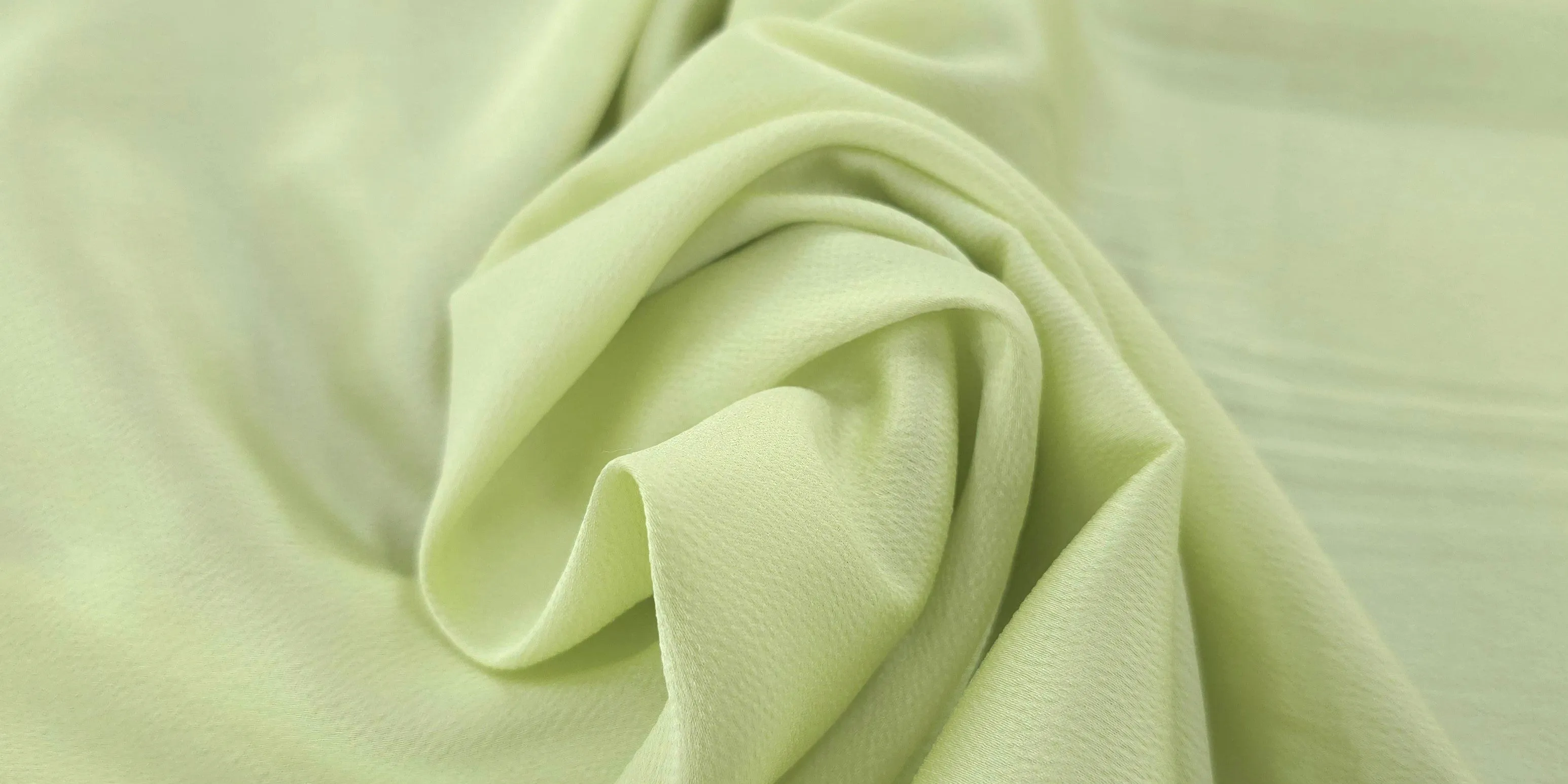 Lightweight Crepe Textured Polyester Citrus