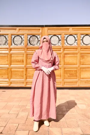 Lily Textured Maxi Dress - Candy Pink
