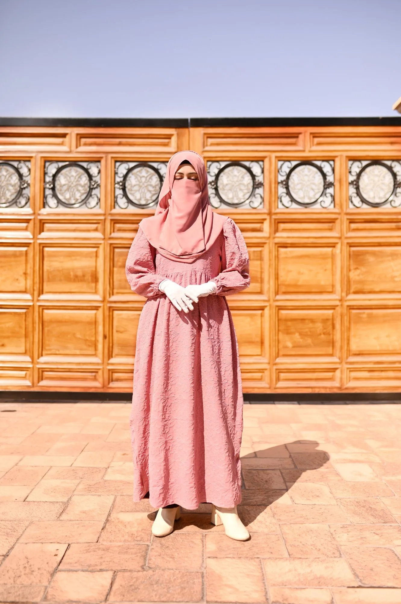 Lily Textured Maxi Dress - Candy Pink