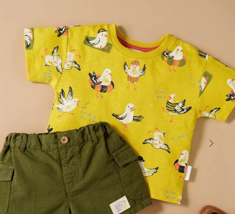 Linen Blend Shorts - Seaweed